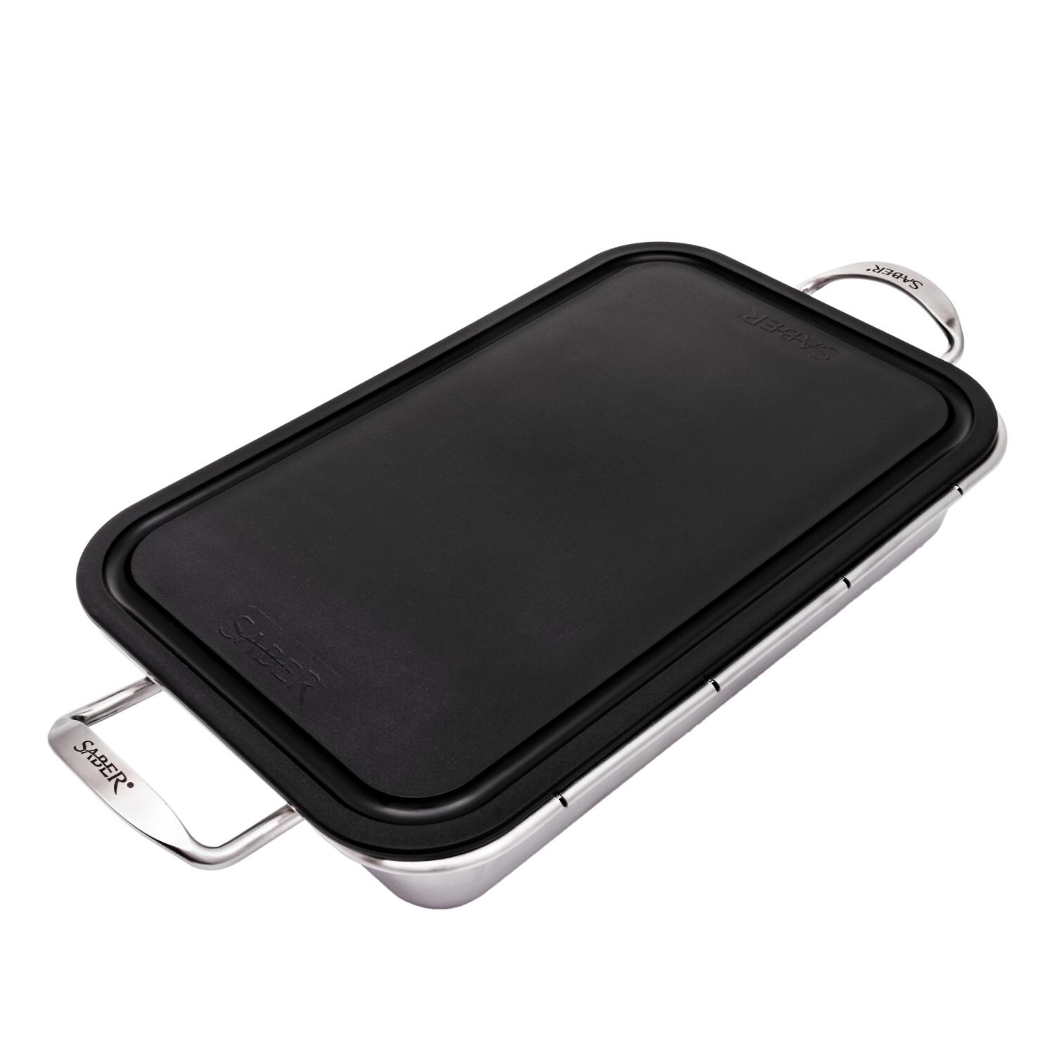 Saber Stainless Steel Roasting Pan w/ Cutting Board thumbnail