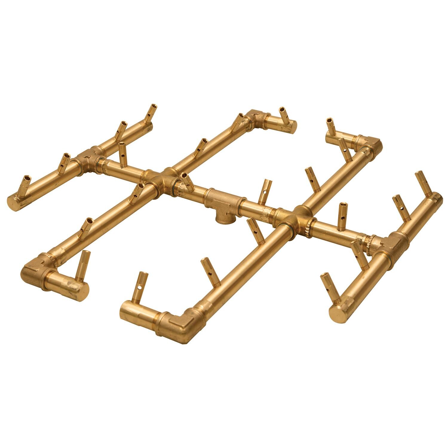 Warming Trends CFB240NGALPL30SFK1 30-Inch Square Natural Gas Fire Pit Burner Kit W/ 19.5 X 21.5-Inch Original Crossfire Brass Burner - CROSSFIRE Brass Burner thumbnail