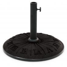 International Caravan Outdoor Roman Numeral Patio Umbrella Base - Black image