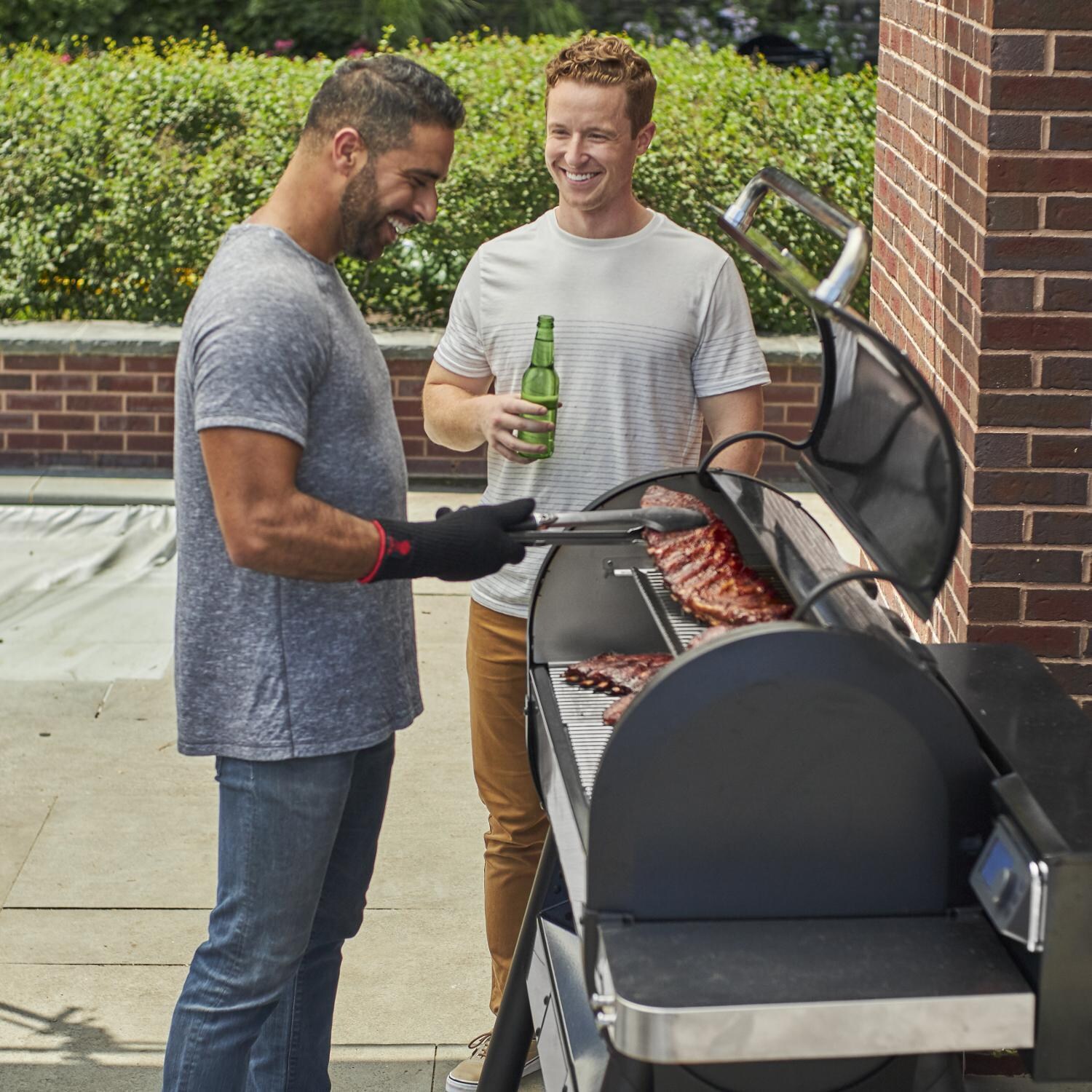 Weber - 23510201 - SmokeFire EX6 Gen 2 36-Inch Wi-Fi Enabled Wood Fired Pellet Grill - Enjoying The Grill thumbnail