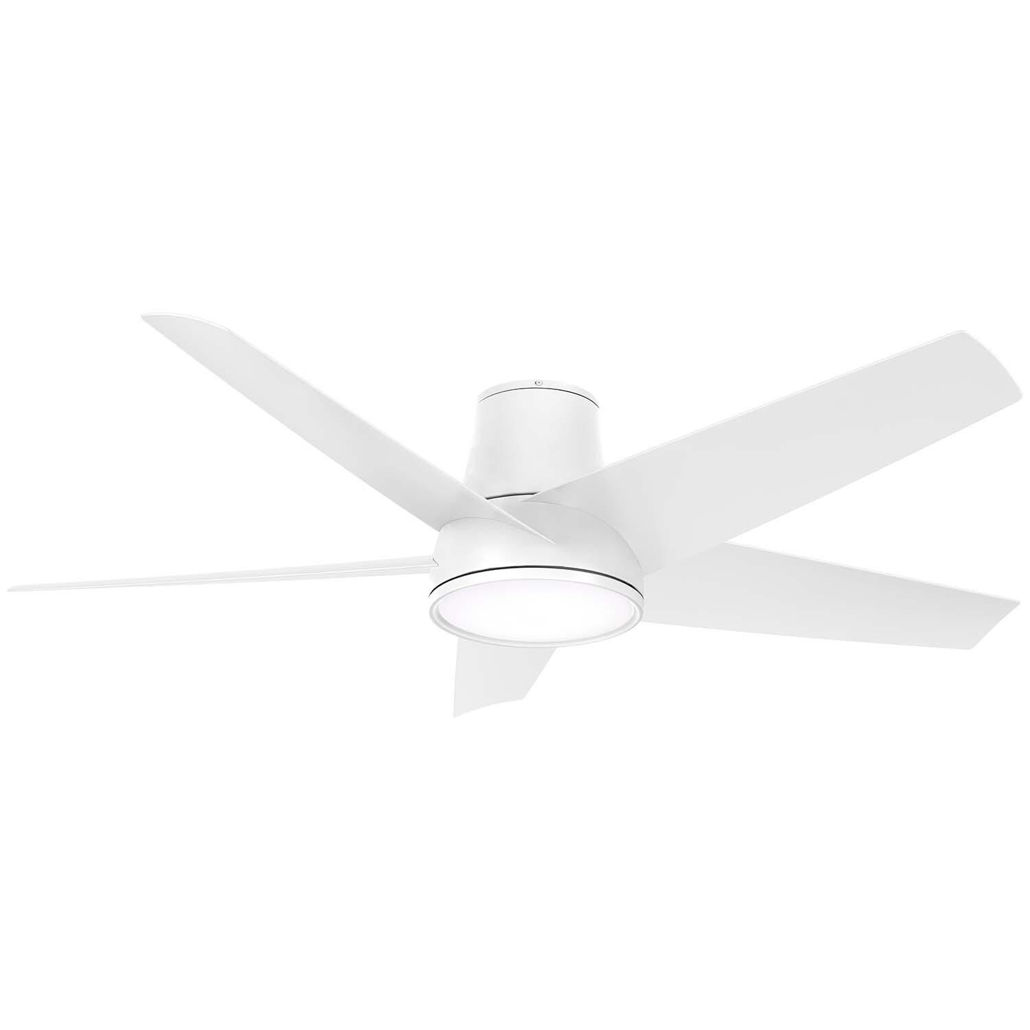 58-in F782L-WHF Chubby II Fan in Flat White w/ Flat White Blades by Minka-Aire - White Background thumbnail