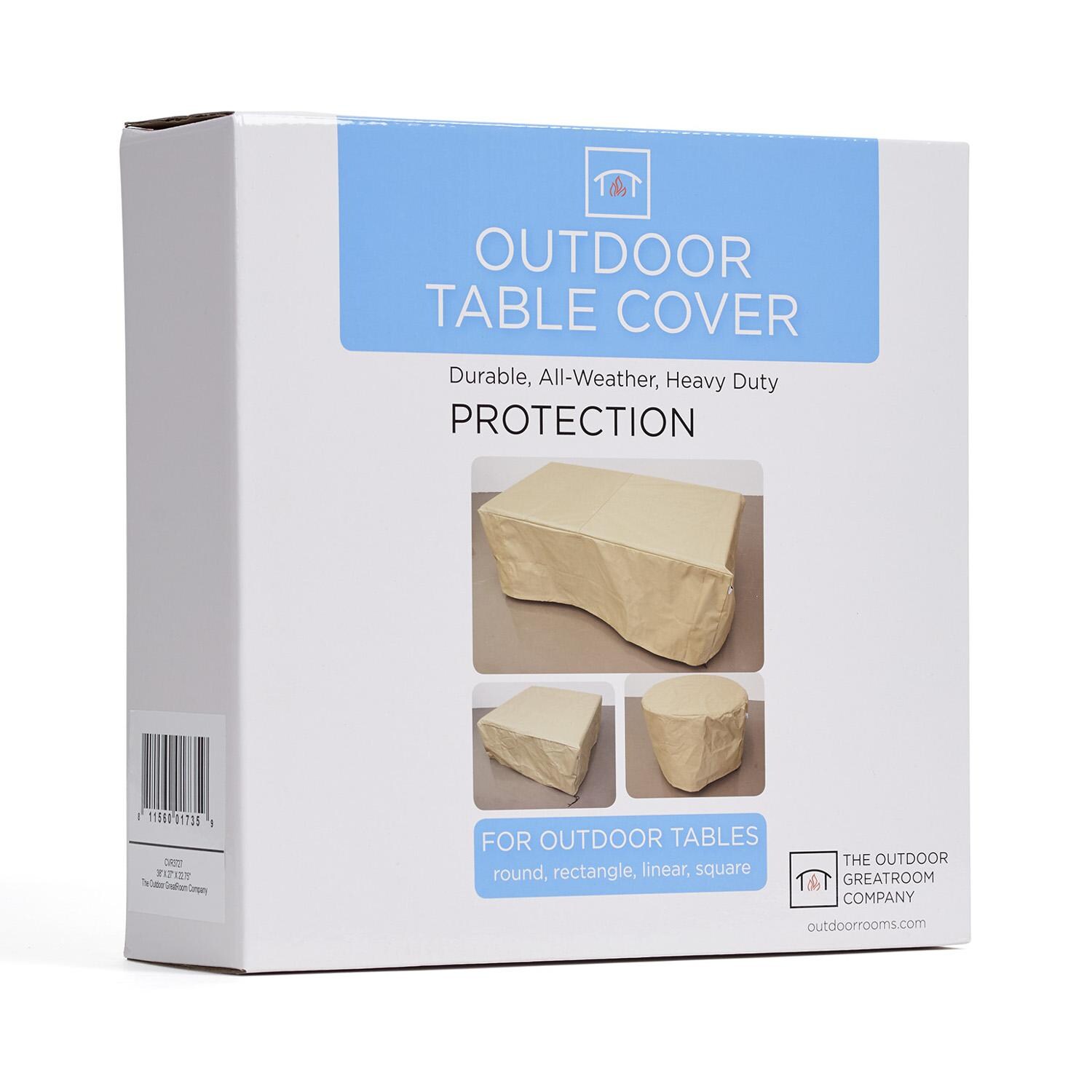 Outdoor GreatRoom Company Fire Pit Table Cover Packaging thumbnail