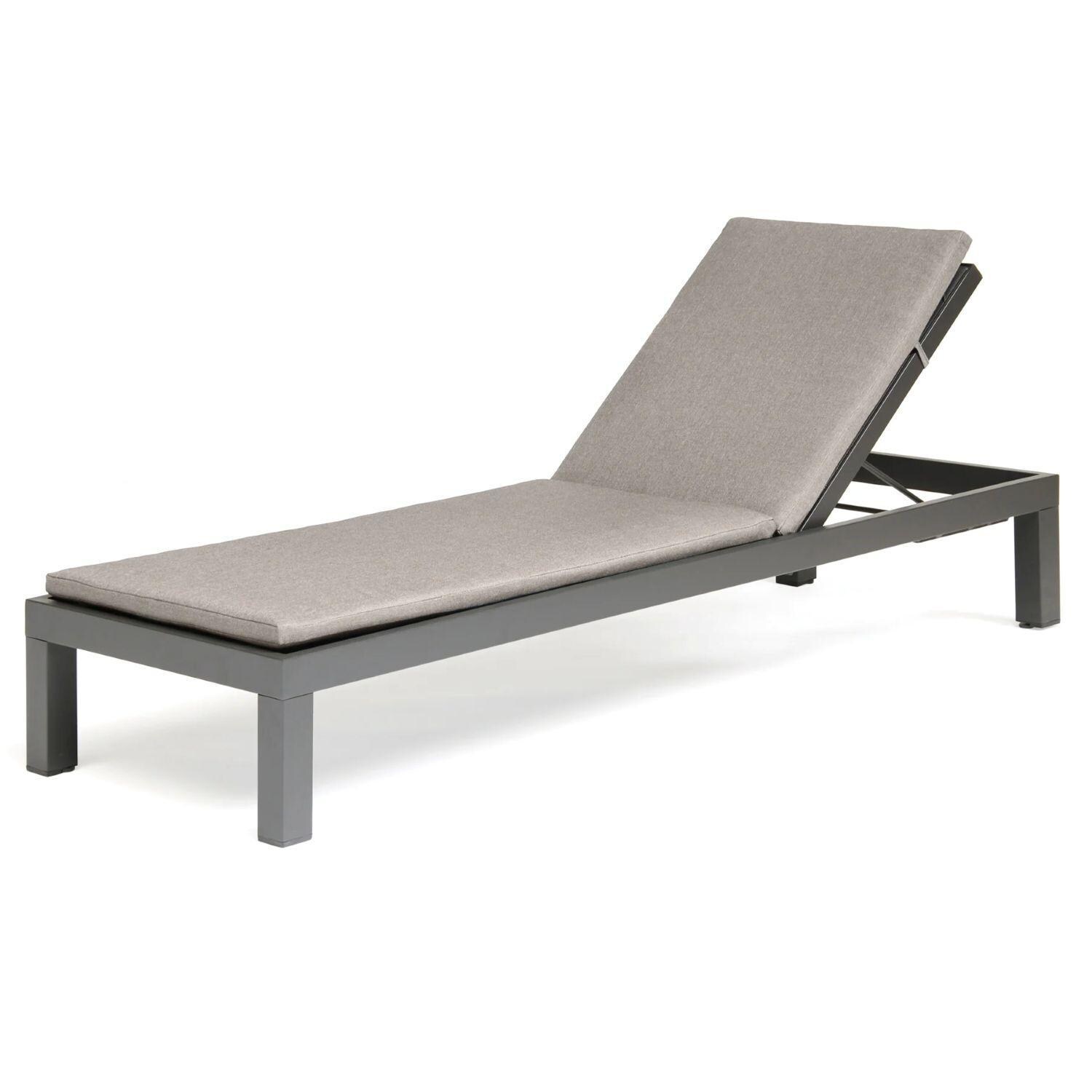 Elba Aluminum Multi-Position Chaise Lounge - Display - White Background thumbnail