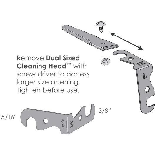 GrillFloss Dual Sized Cleaning Head - Changing Sizes thumbnail