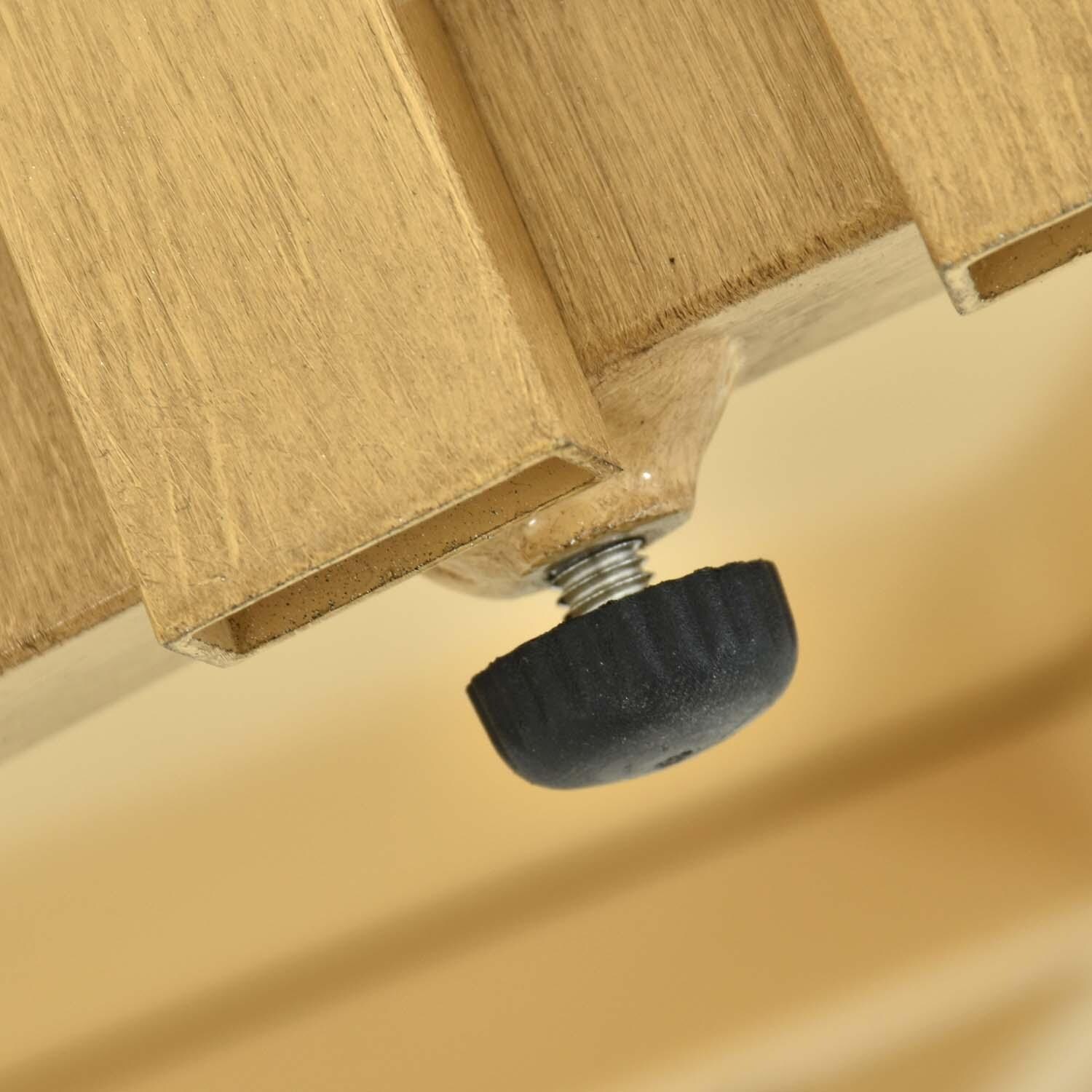 Ranch Pointe 5 Pc Set Aluminum Dining Set By Lakeview Outdoor Designs - Leveling Foot - Detail thumbnail