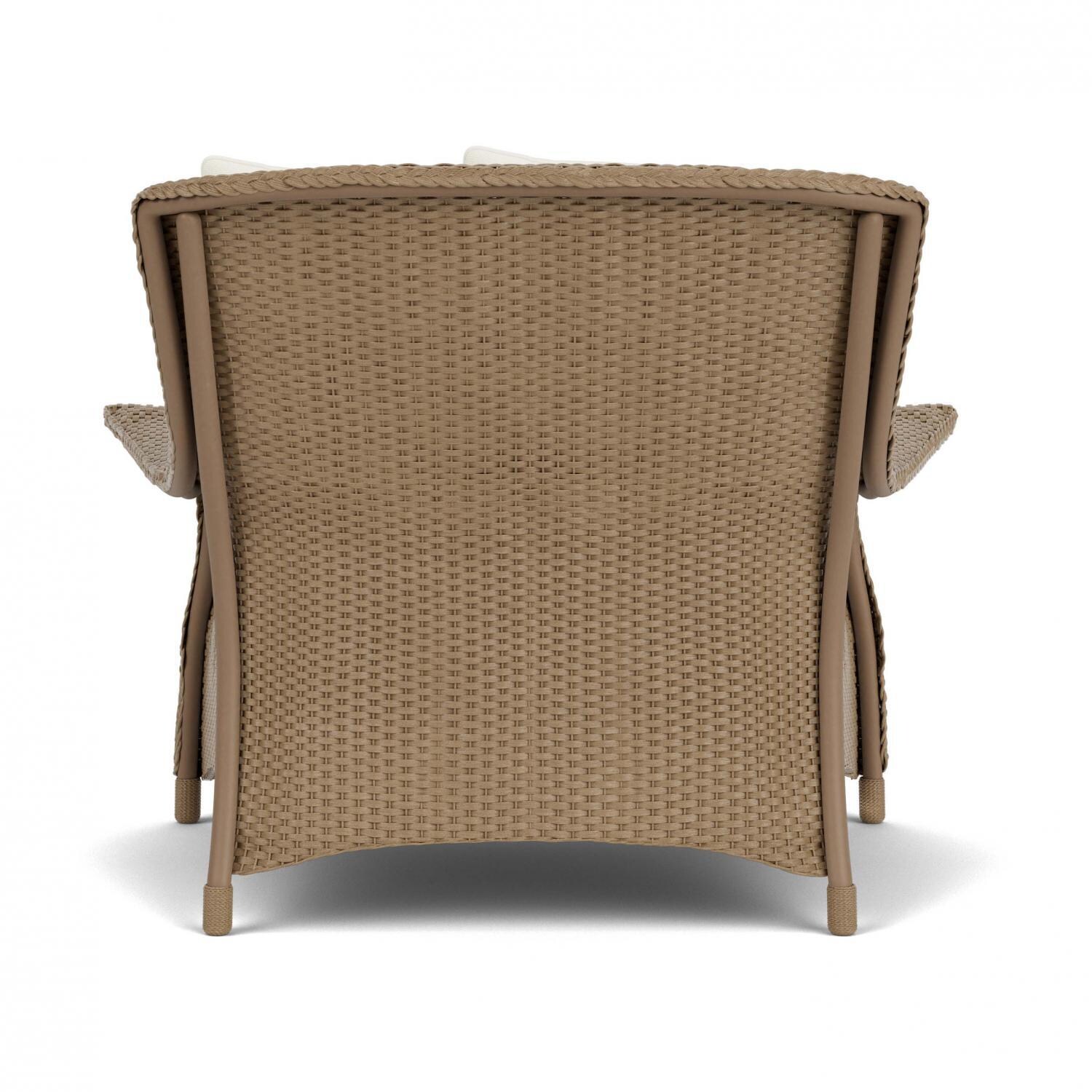 Lloyd Flanders Mandalay Chair and a Half in Fawn Finish with Sailcloth Salt Fabric - Back thumbnail