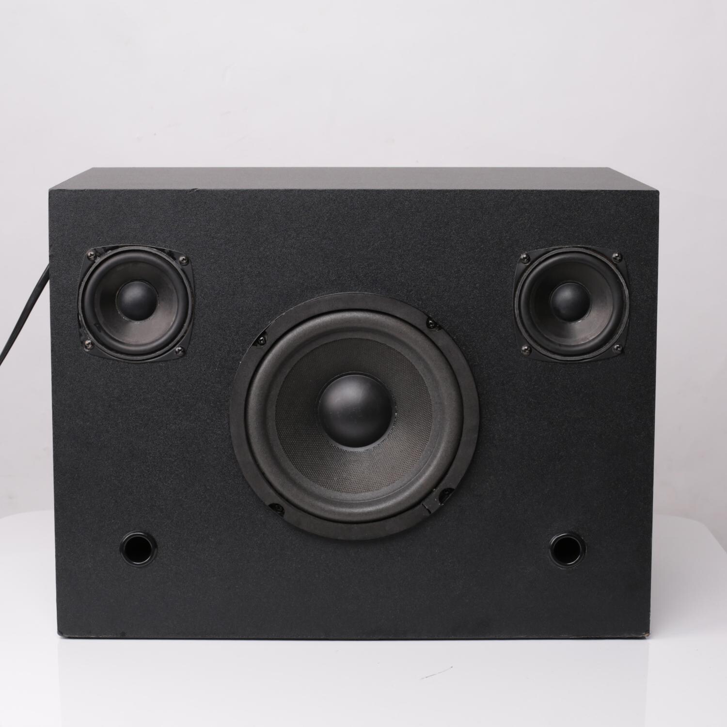 Amantii Cube 20-Inch Three Sided Freestanding Electric Fireplace W/ Speaker Base - Indoor/Outdoor - Speaker Subwoofer thumbnail