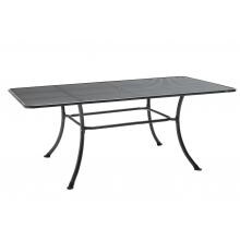 KETTLER 57 X 35 Inch Rectangular Wrought Iron Patio Dining Table