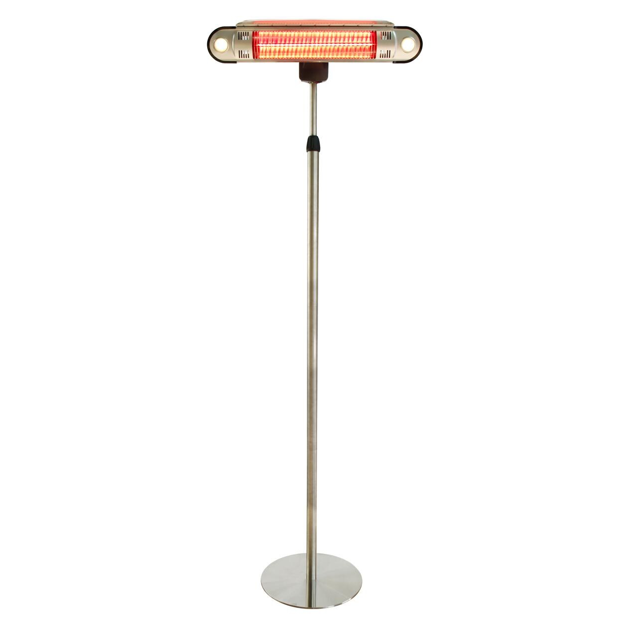 AZ Patio Heaters 1500W Electric Infrared Patio Heater 120V With LED Lights, Adjustable Pole