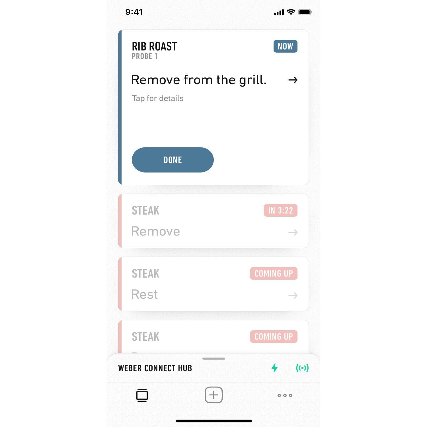 Weber 3201 Connect WiFi-Enabled Smart Grilling Hub - Weber Connect - Roast Done thumbnail