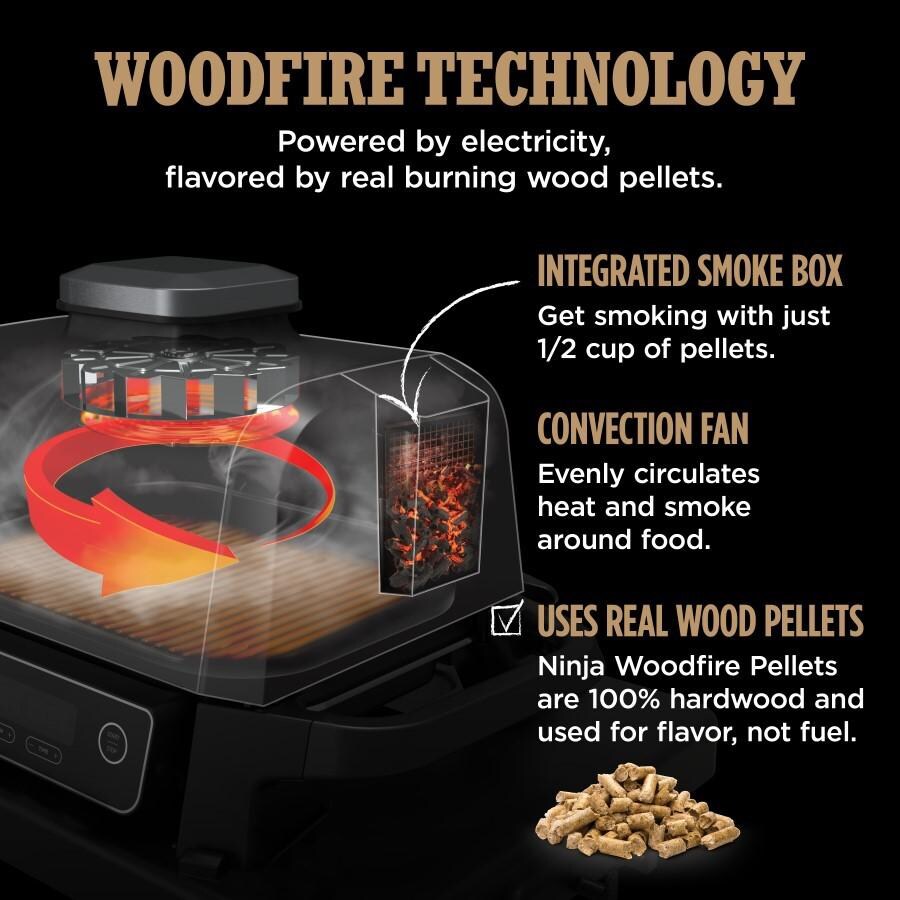 Shark Ninja Ninja Woodfire Grill OG71RD - Red - Woodfire thumbnail
