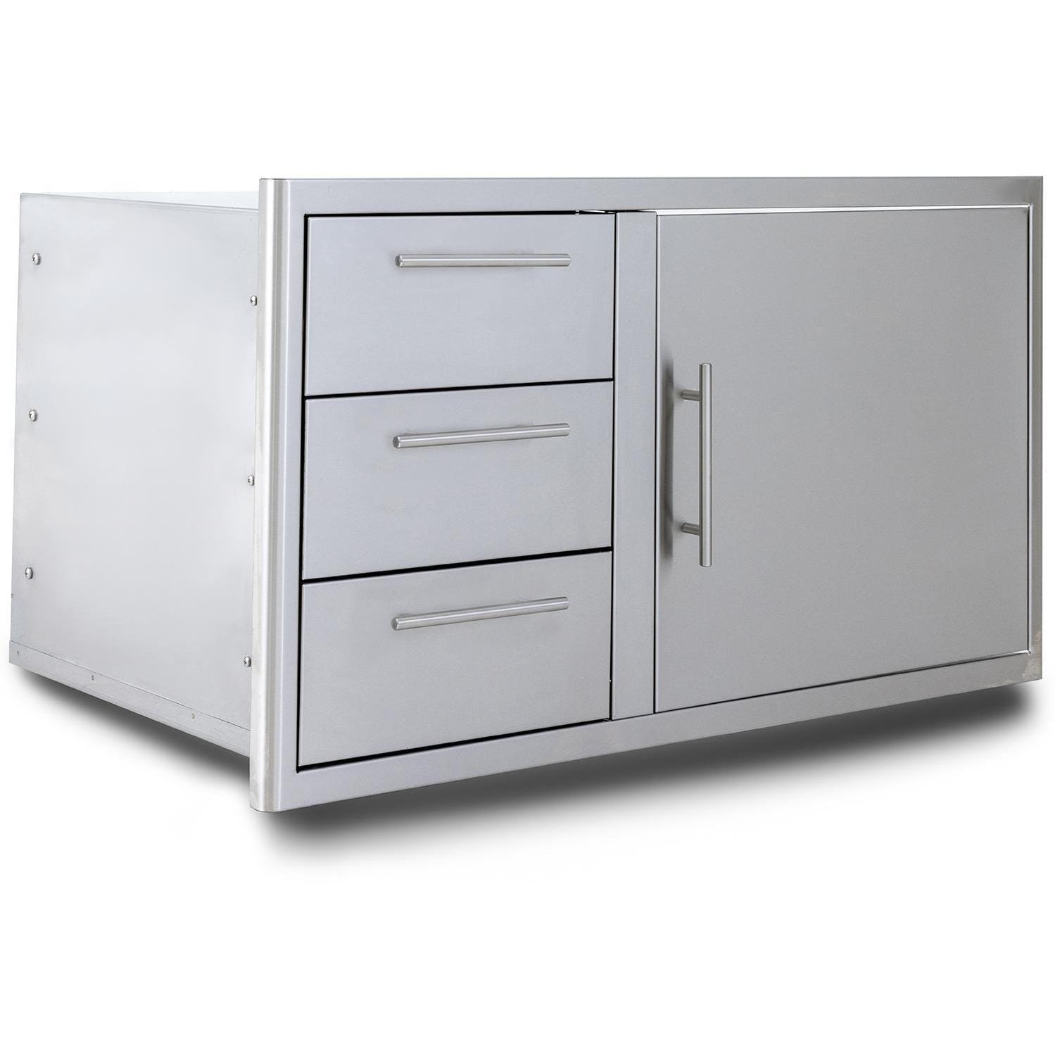Blaze BLZ-DDC-39-R-LTSC 39-in Stainless Steel Access Door & Triple Drawer Combo thumbnail