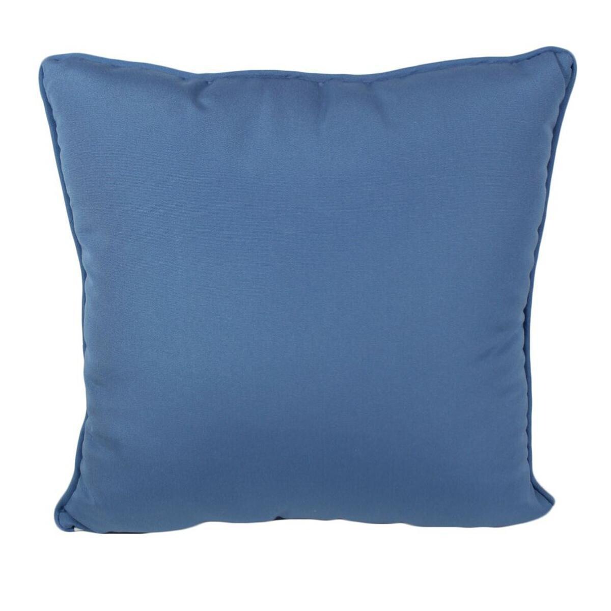 Sunbrella Canvas Sky Blue Outdoor Throw Pillow W/ Piping By Lava