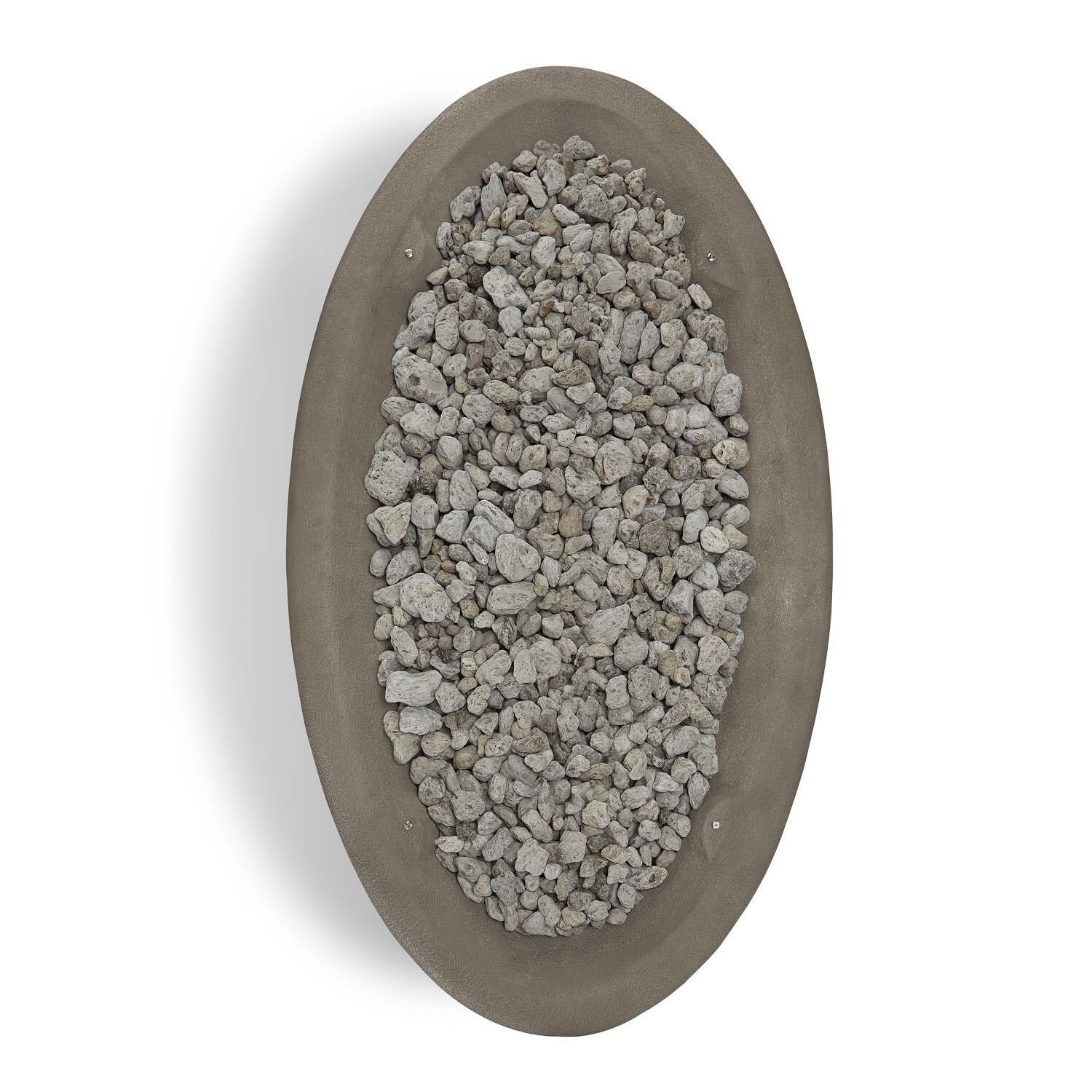 Lakeview Outdoor Designs SC-592NG-GLG Creekwood 58-Inch Oval Natural Gas Fire Bowl - Top thumbnail