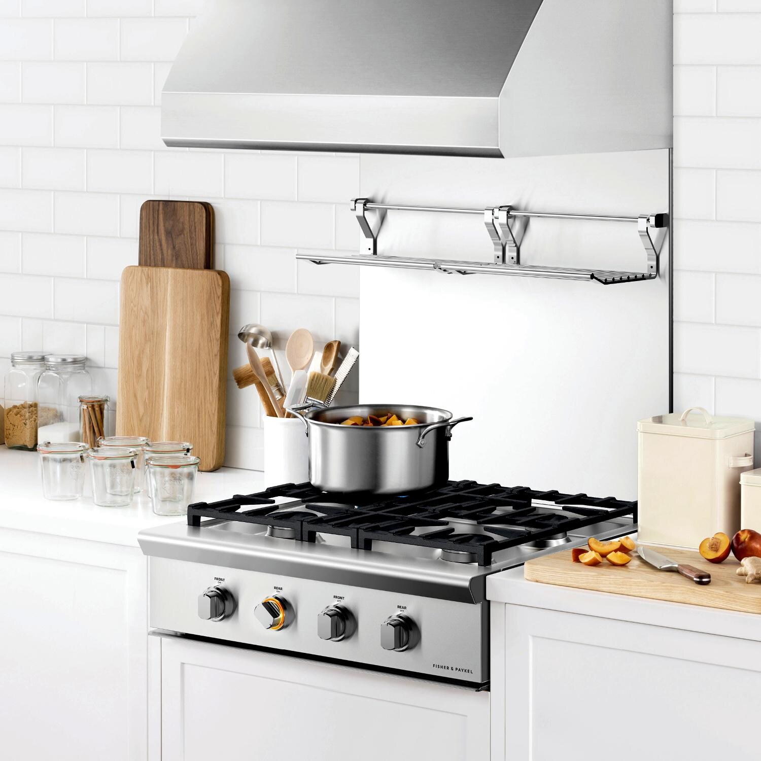 Fisher Paykel Professional 30-Inch 4-Burner Gas Cooktop - Installed in Kitchen thumbnail