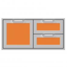 Hestan 42-Inch Double Drawer And Single Storage Door Combo - Citra - AGSDR42-OR image