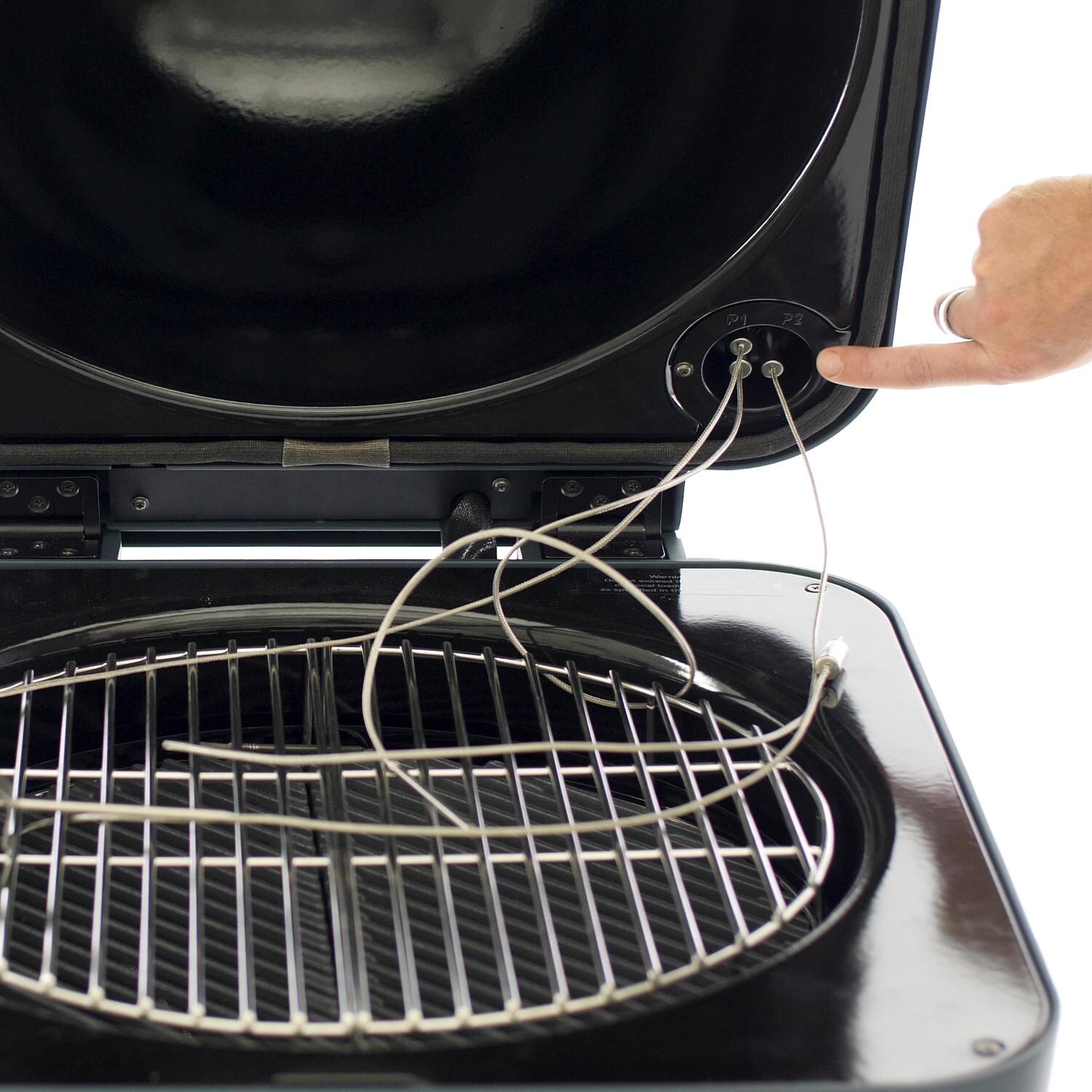 Everdure By Heston Blumenthal 4K 21-Inch Charcoal Grill & Smoker - Temperature Probes thumbnail