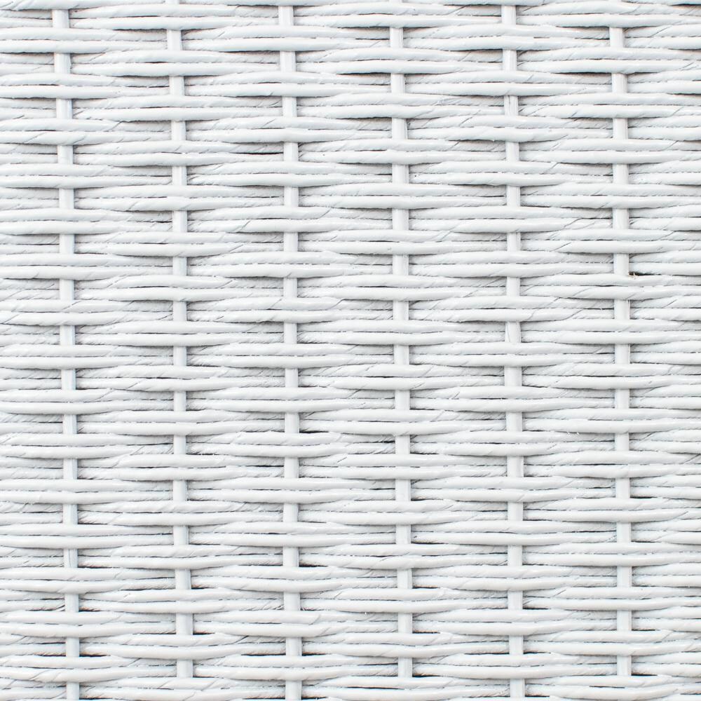 Lloyd Flanders Weekend Retreat Loveseat in White Finish W/ Demo Skyway Fabric - Frame Swatch thumbnail