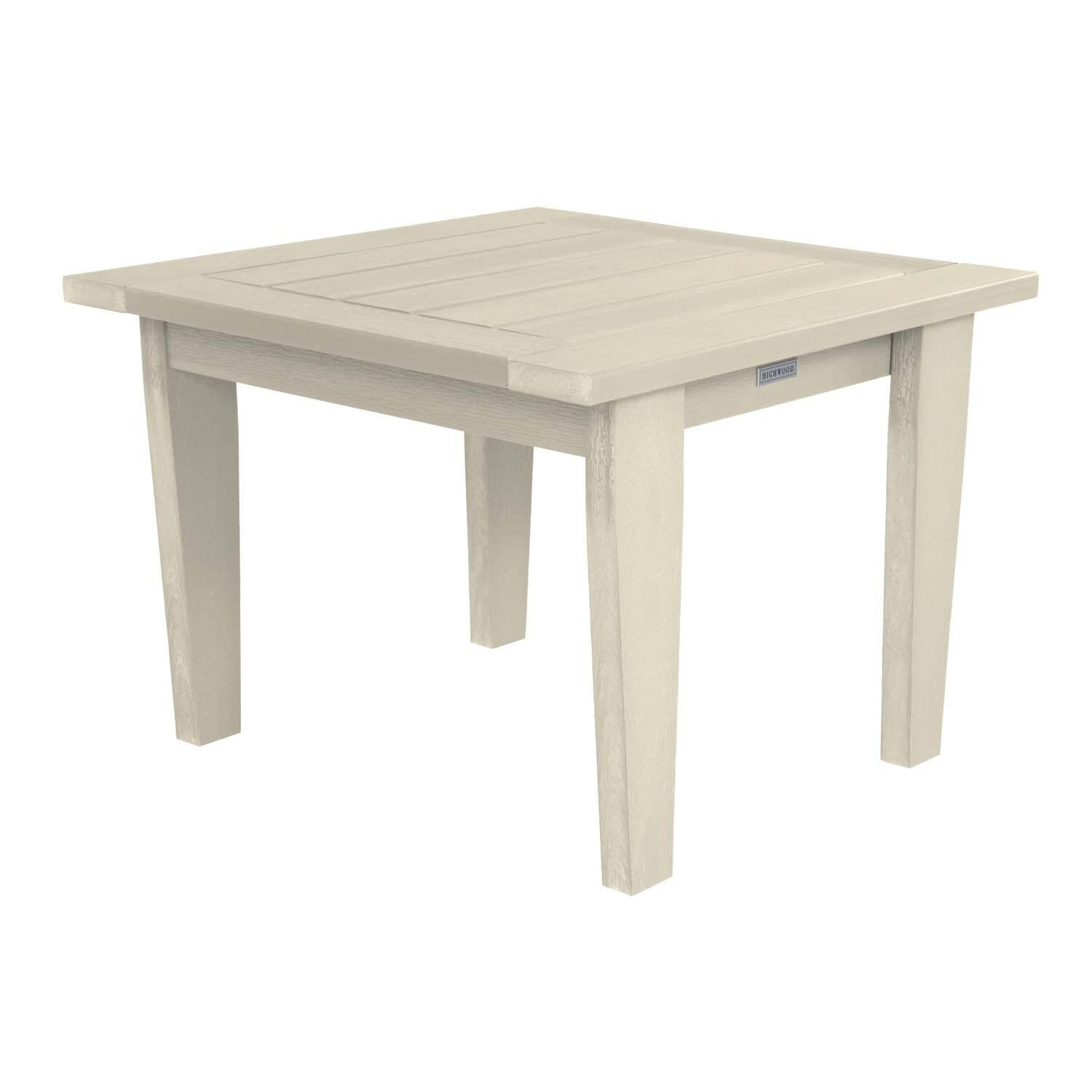 Blushing Bay 3 Pc Recycled Plastic Seating Set in Spectrum Indigo/Whitewash by Lakeview Outdoor Designs - Table - White Background thumbnail