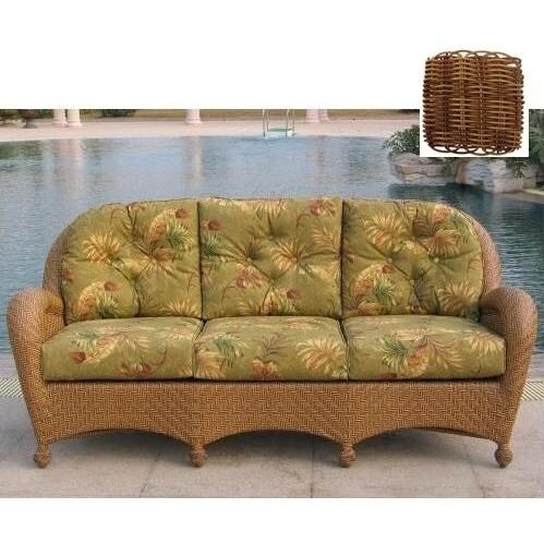 North Cape Catalina Resin Wicker 3 Seater Sofa Walnut BBQGuys
