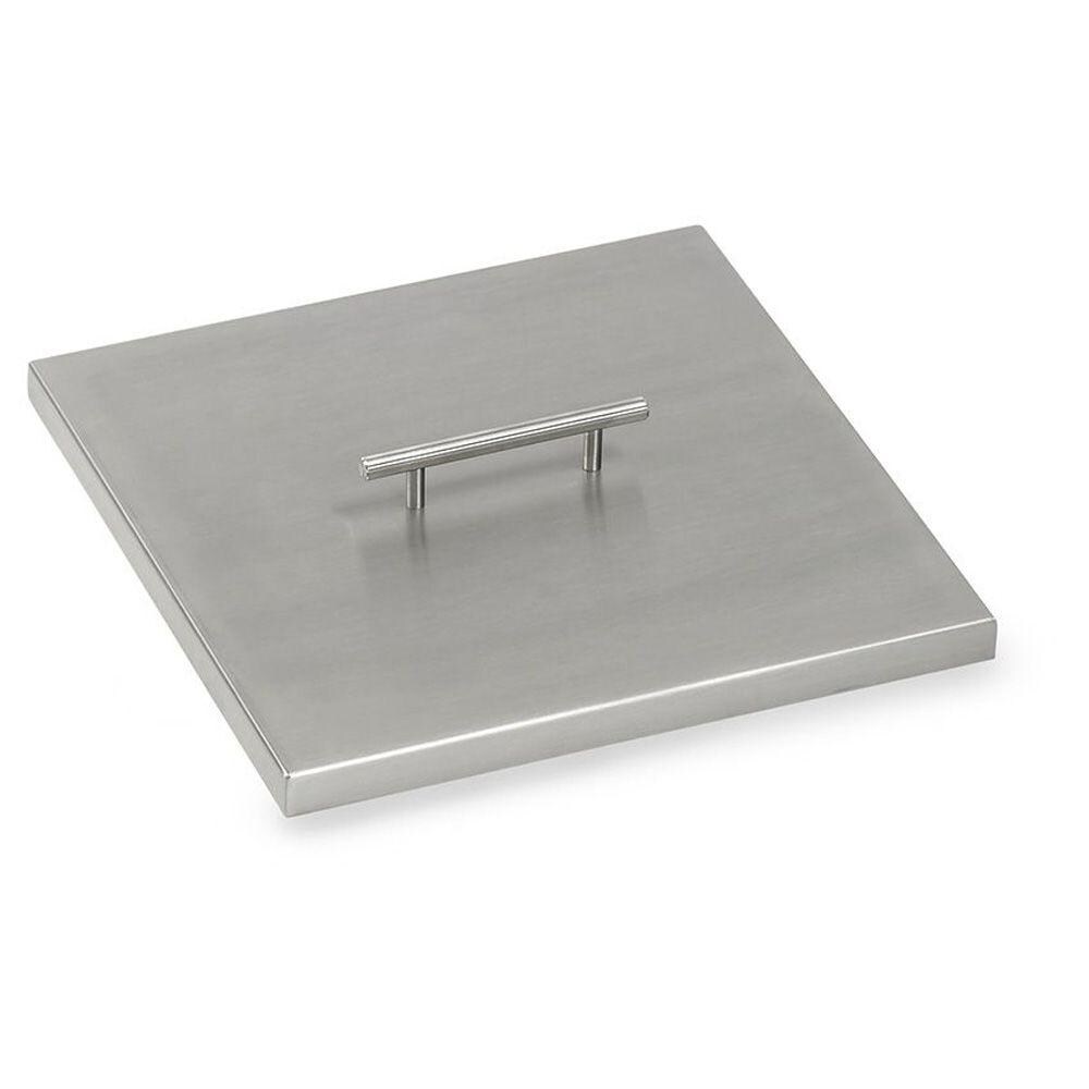 BBQGuys Signature SS-CV-SQP-12 15-Inch Square Stainless Steel Drop-In Pan Cover thumbnail