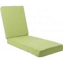 Sunbrella Canvas Ginkgo Long Outdoor Replacement Chaise Lounge Cushion W/ Piping By BBQGuys