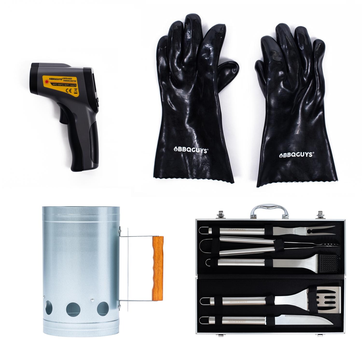 BBQGuys Signature Start it Up Charcoal Griller Gift Set thumbnail