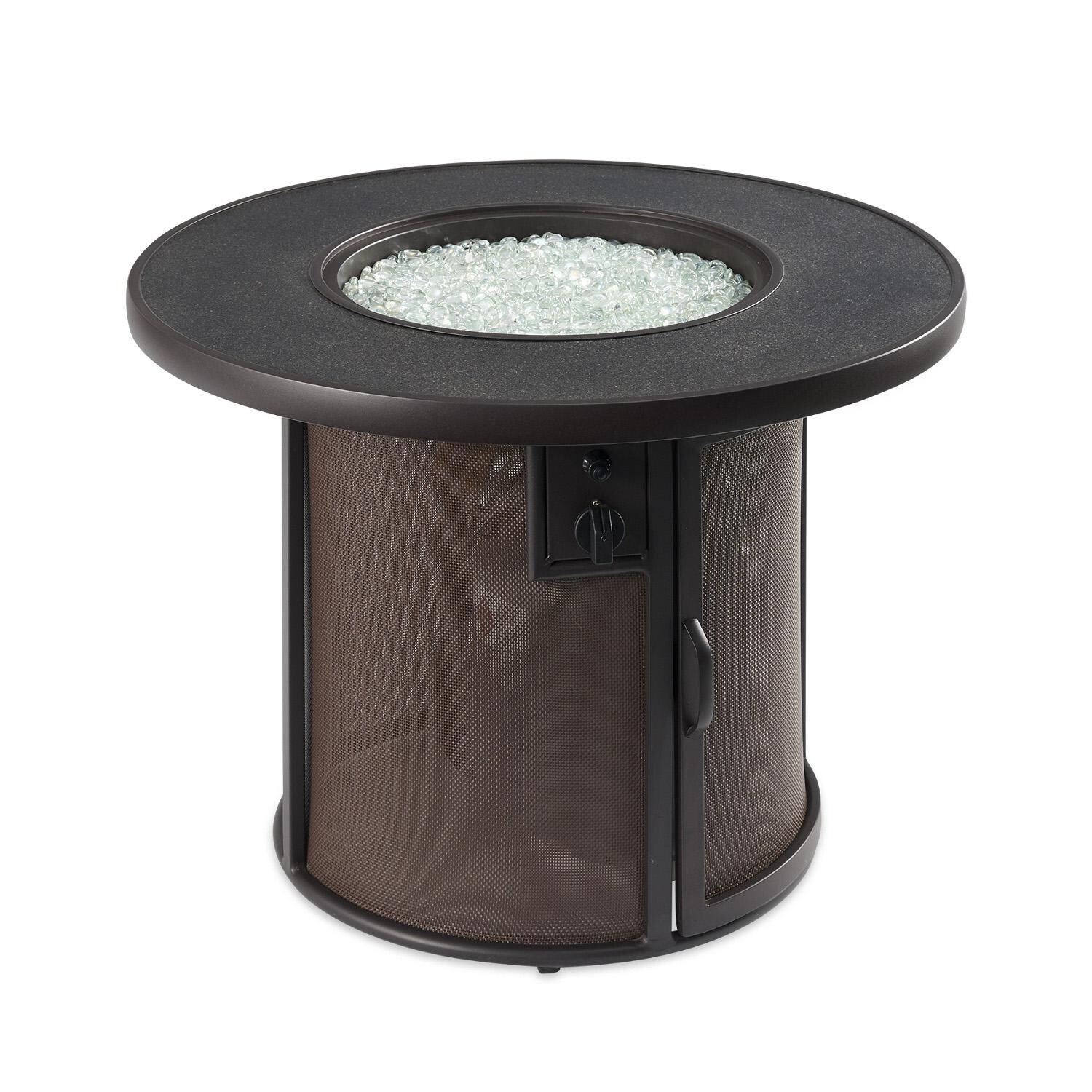 The Outdoor GreatRoom Company Stonefire Round Gas Fire Pit Table - No Flame thumbnail