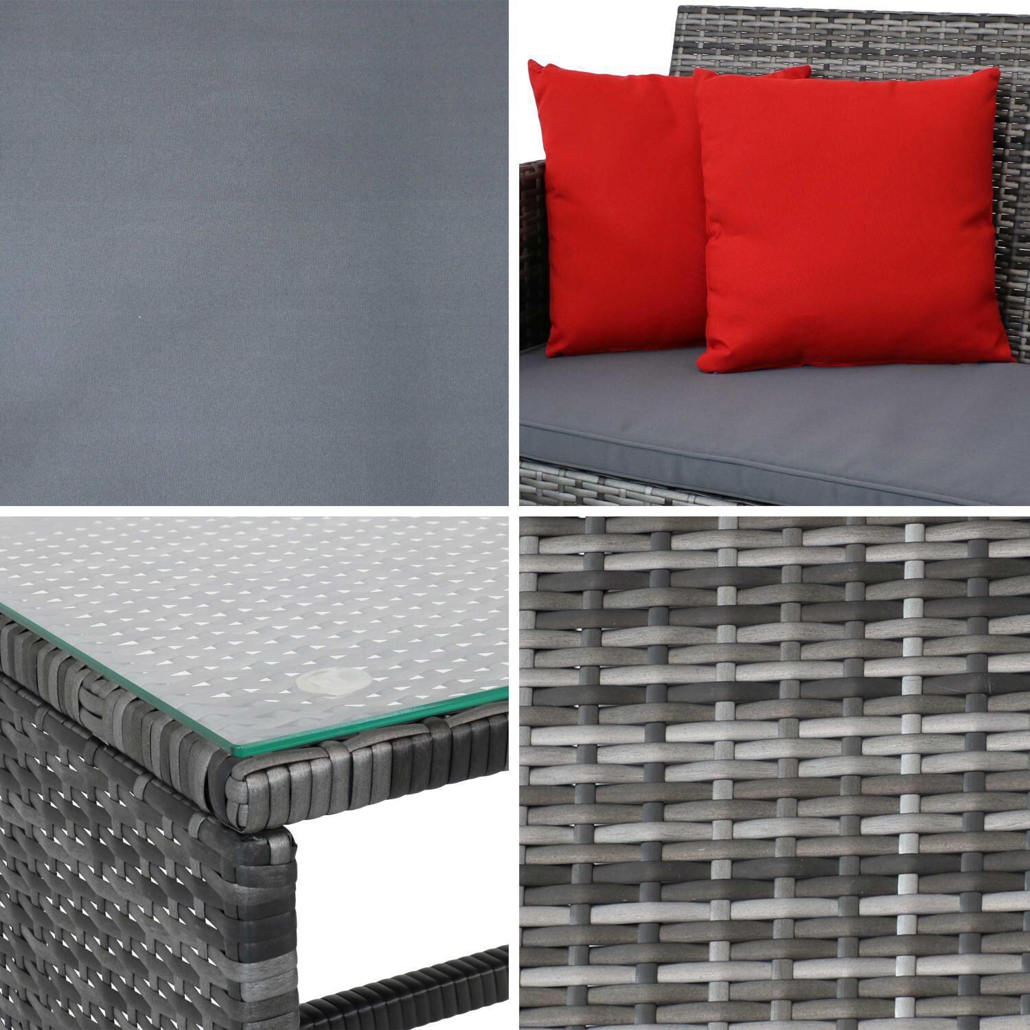Ultimate Patio Mixed Gray Rattan 4-Piece Patio Set - Rattan & Cushion - Detail thumbnail