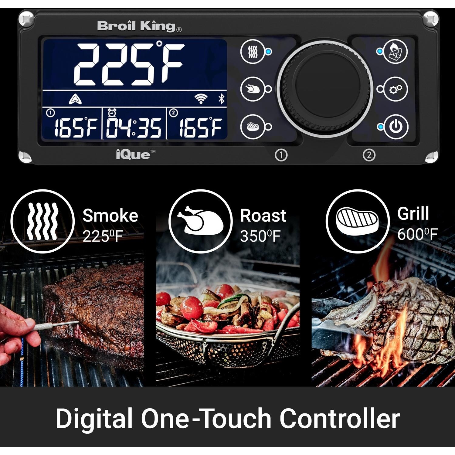 Broil King 689244 Regal Q 690 Pro IR Propane Grill - Digital One-Touch Controller - Detail thumbnail