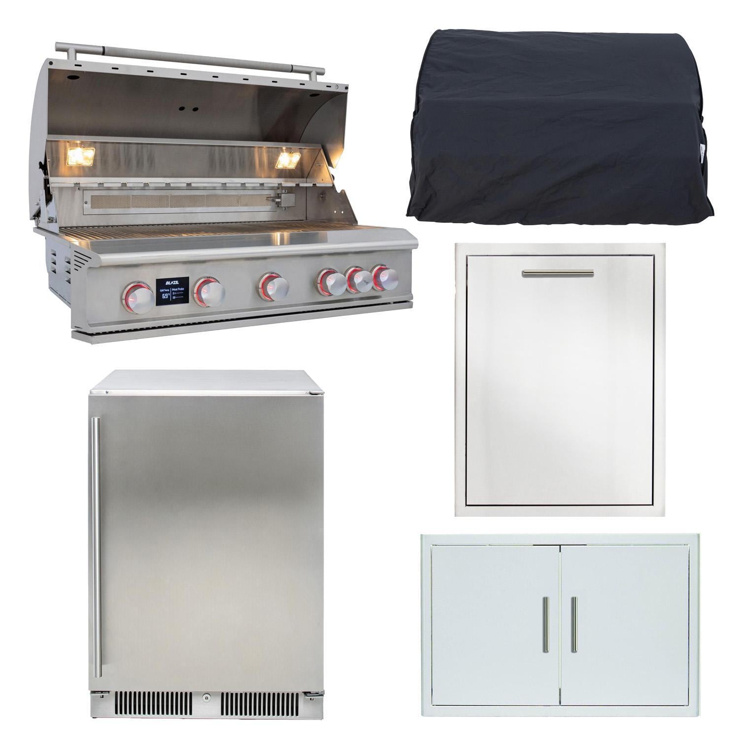 Blaze LTE PRO 5 Pc 40-in Natural Gas Outdoor Kitchen Package - BLZ-5LTEPRO-NG-5PC-SC