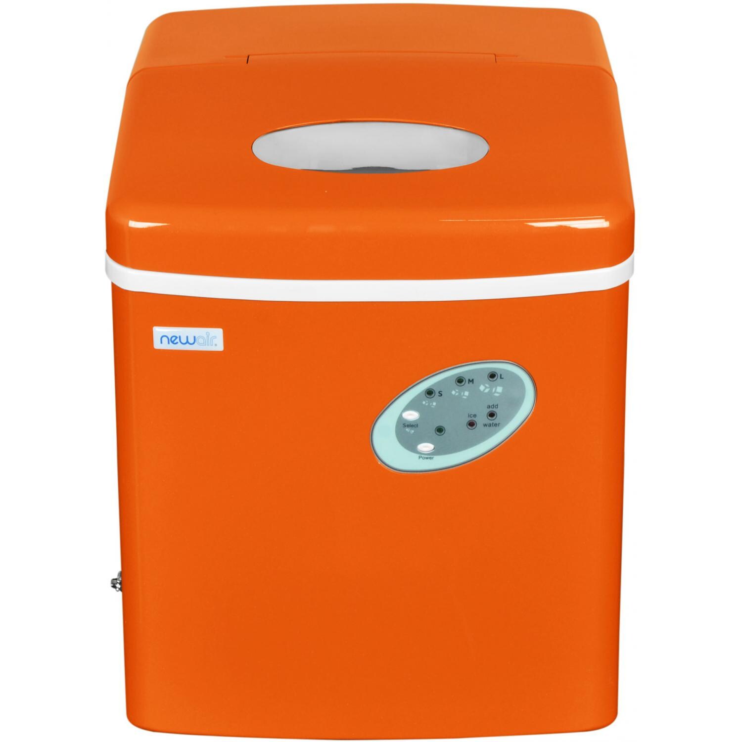 NewAir 28 Lb. Portable Ice Maker Orange AI100VO BBQGuys