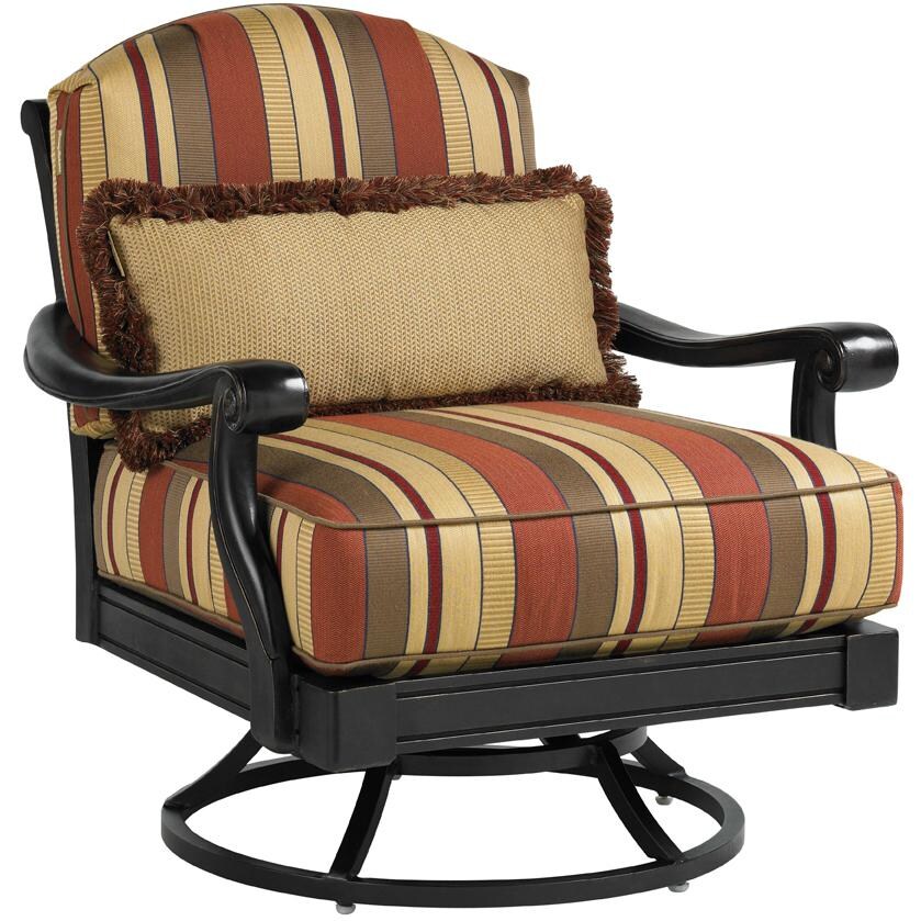 Kingstown Sedona Cast Aluminum Patio Swivel Club Chair W/ Sunbrella