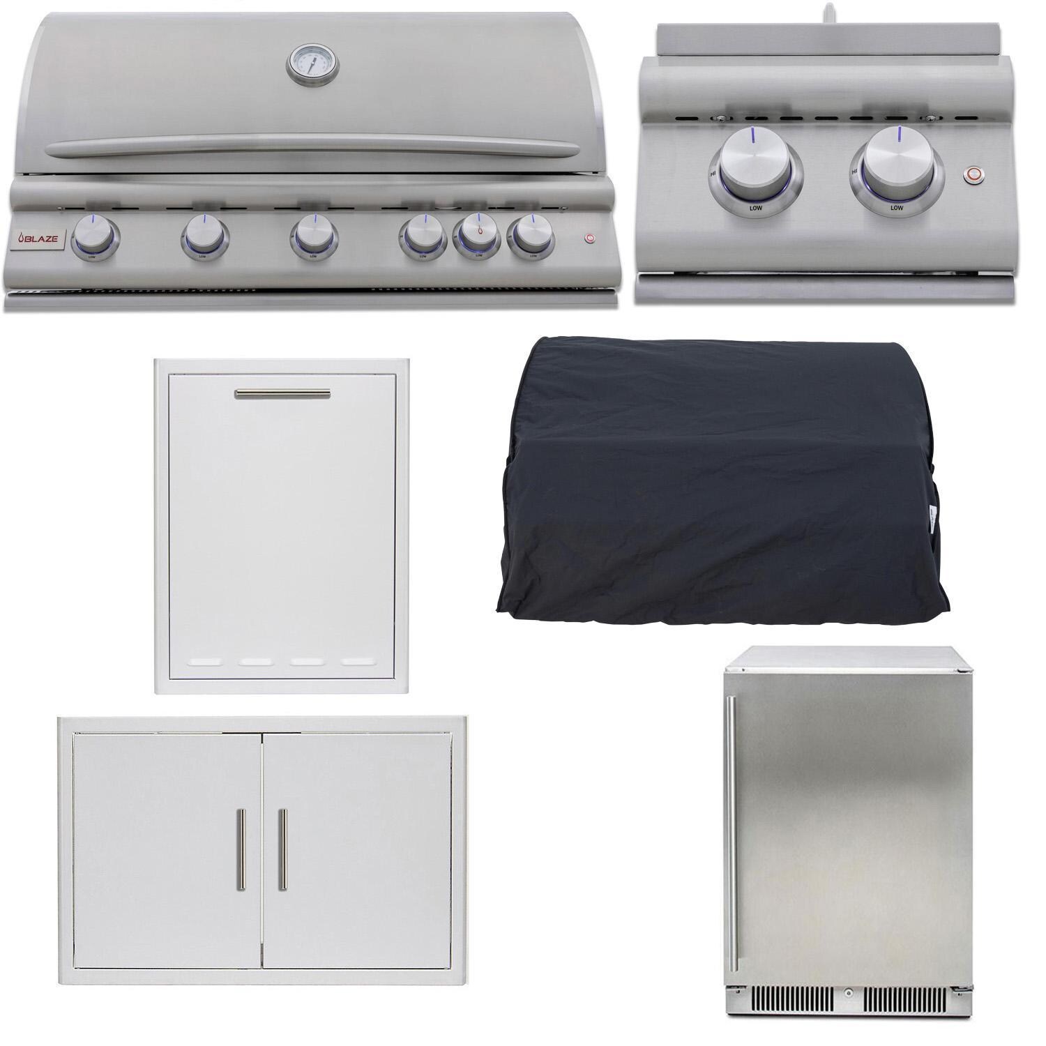 Blaze BLZ-5LTE3-LP LTE+ 6-Piece 40-in Propane Outdoor Kitchen Package - White Background thumbnail