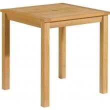 Hampton 27 1/2 Inch Square Natural Shorea Patio Dining Table By Oxford Garden image