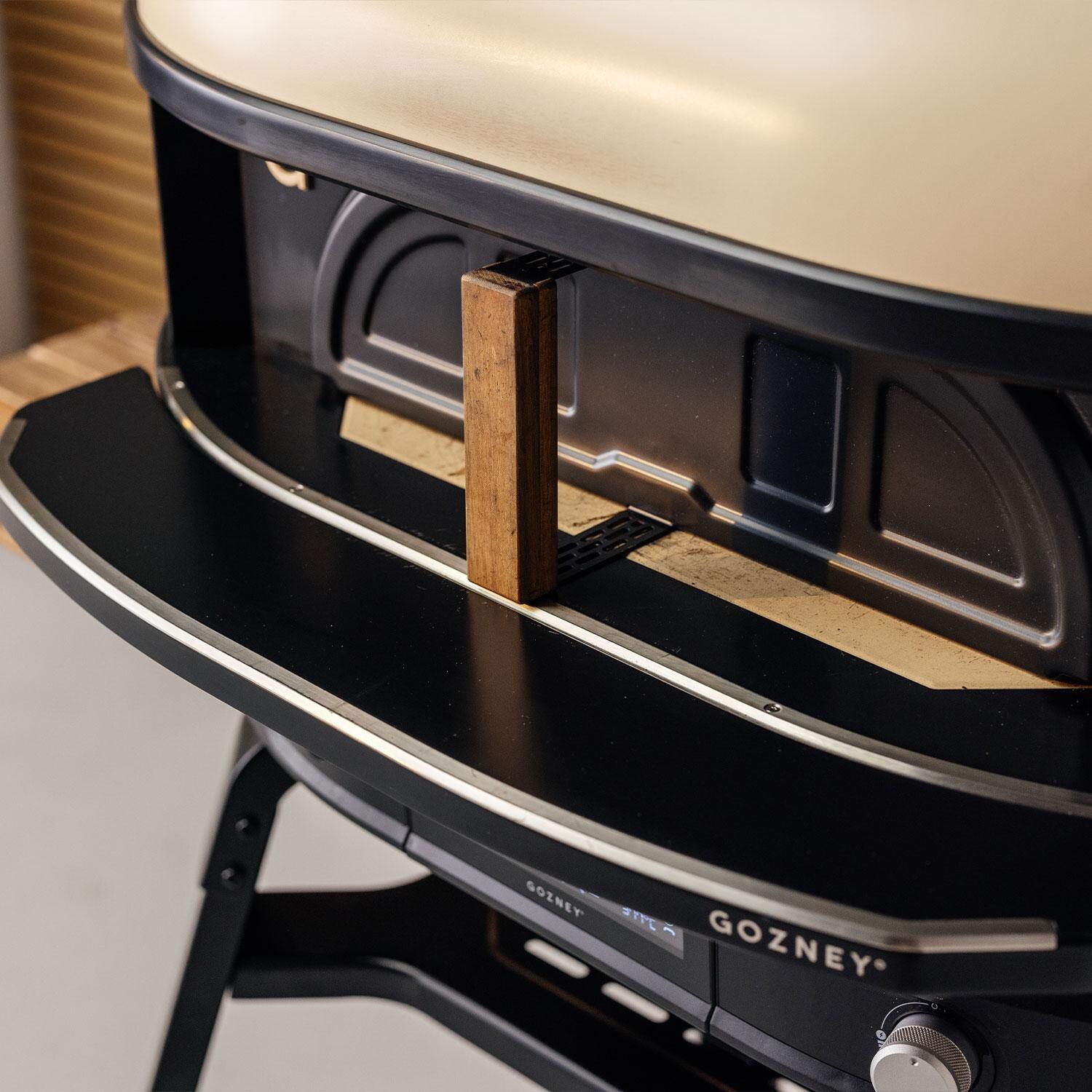 Gozney AM1997 Dome XL Gen 2 Pizza Oven Mantel - Black - Attached to Oven - Lifestyle thumbnail