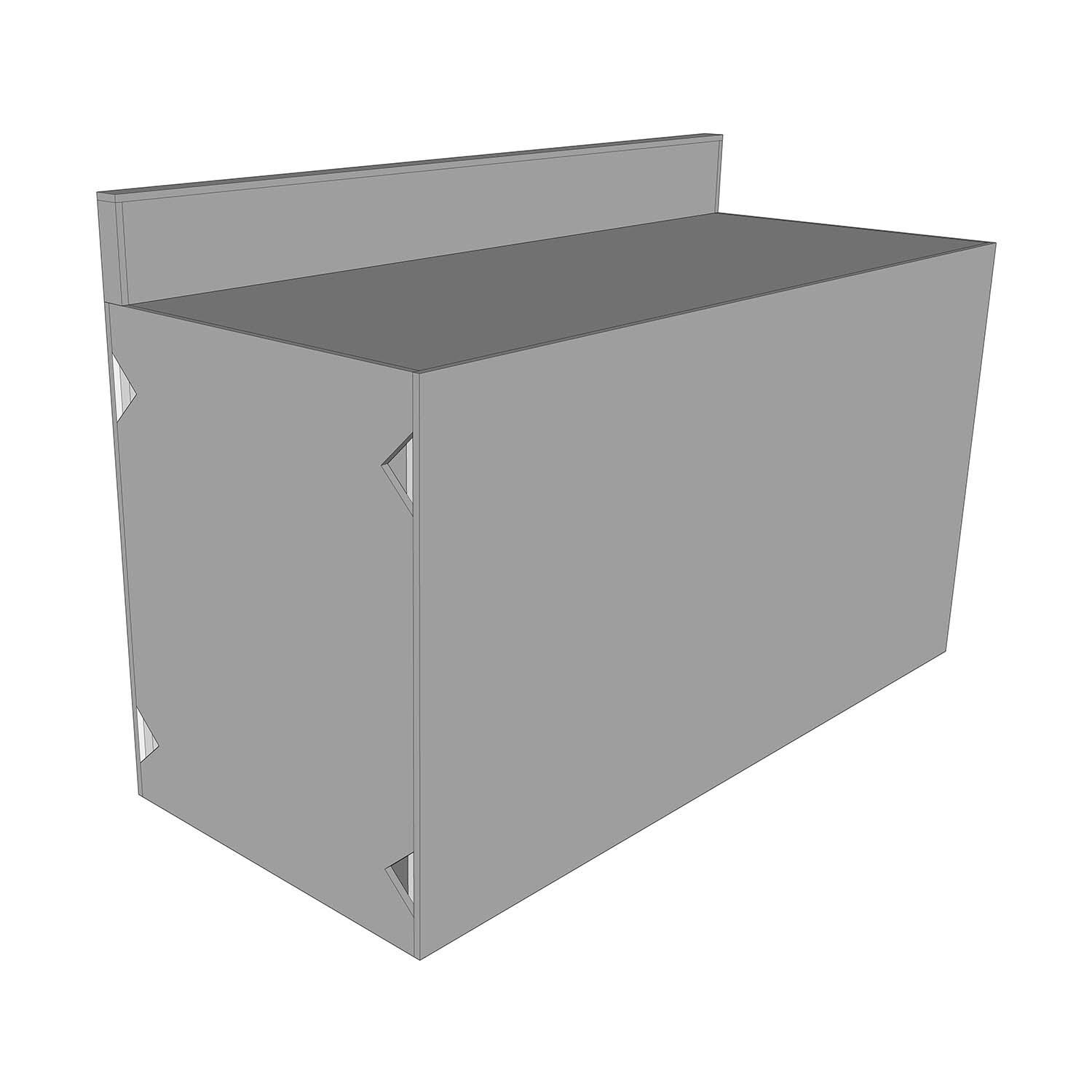 Universal 66-Inch Ready To Finish BBQ Island Appliance And Storage Cabinet W/Backsplash - White Baackground thumbnail