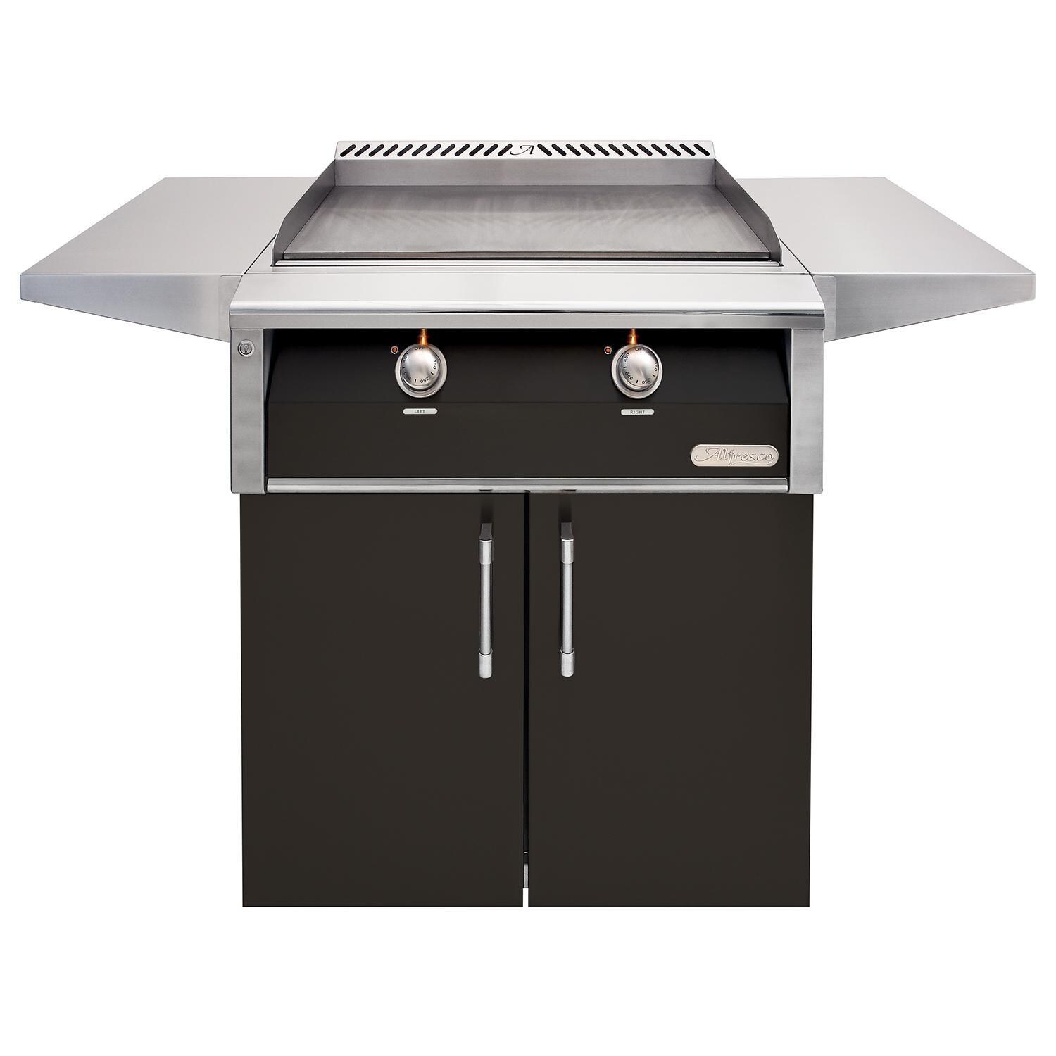 Alfresco Grills AXE-30GTC-NG-SM9005 Alfresco 30-Inch Freestanding Natural Gas Griddle with Cart in Jet Black Matte thumbnail