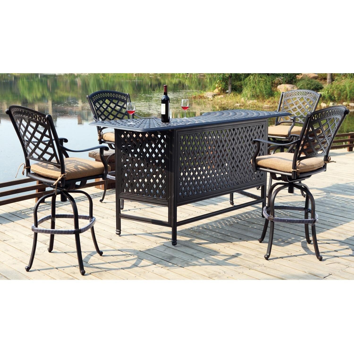 Darlee Sedona 4-Person Patio Party Bar Set thumbnail