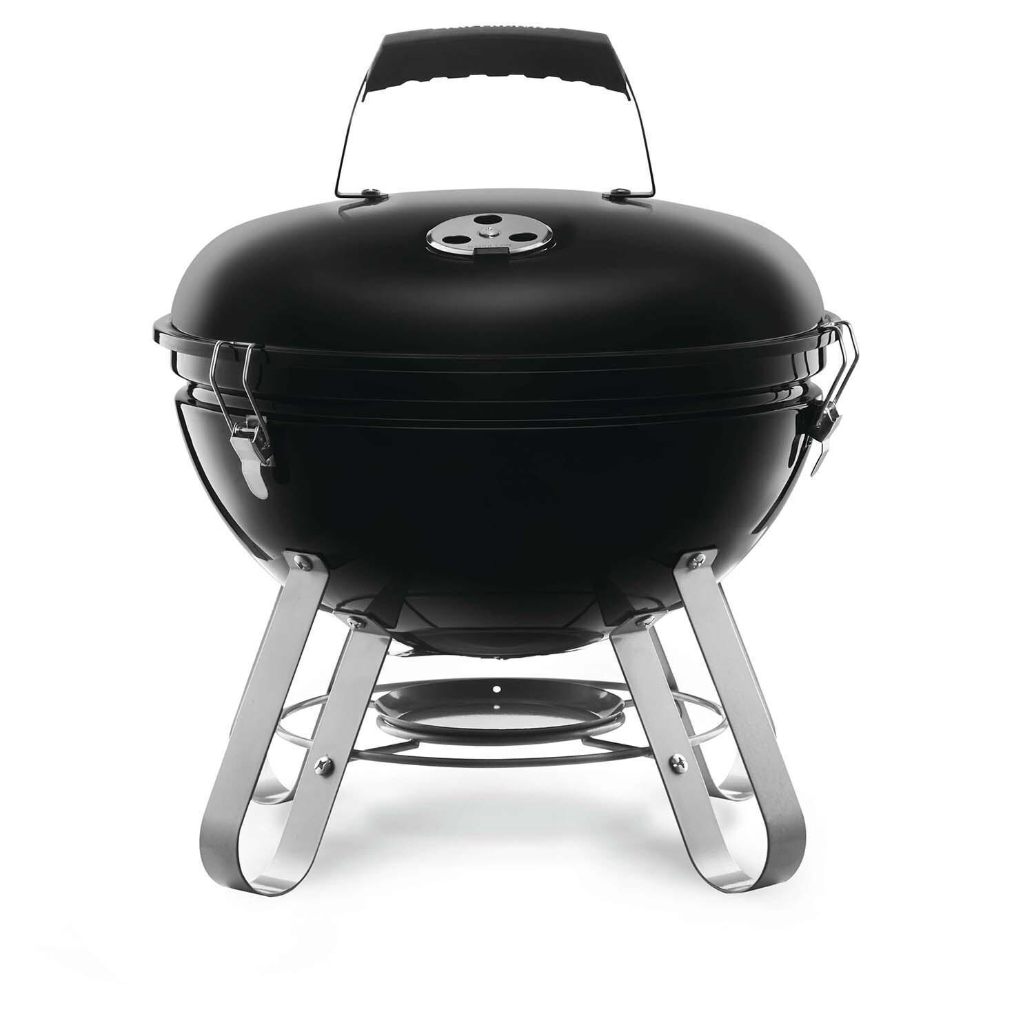 Napoleon 14 Inch Portable Charcoal Kettle Grill - Black - NK14K-LEG-3