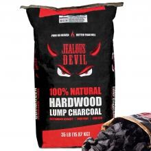 Jealous Devil All Natural Premium Hardwood Lump Charcoal - 35 Lbs image