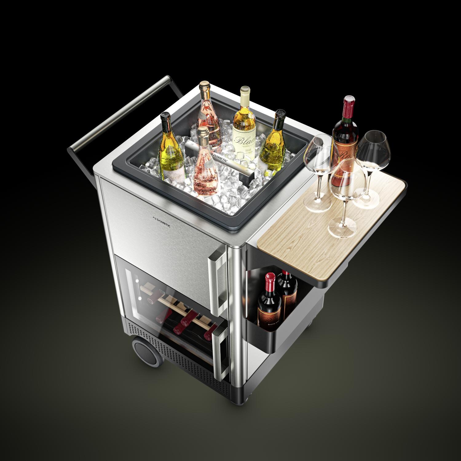Dometic MoBar 300S Outdoor Mobile Bar w/ Single Zone Refrigerator - Drinks Chilled in Ice Basket thumbnail