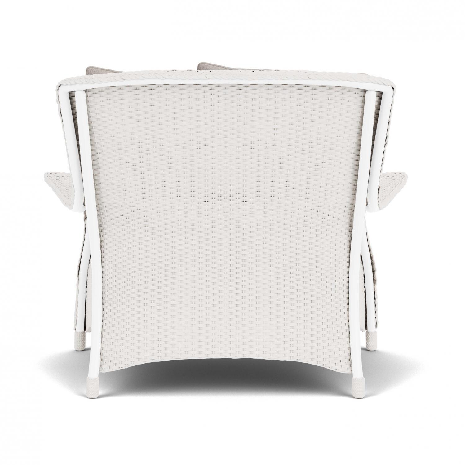 Lloyd Flanders Mandalay Chair and a Half in White Finish with Remy Cloud Fabric - Back thumbnail