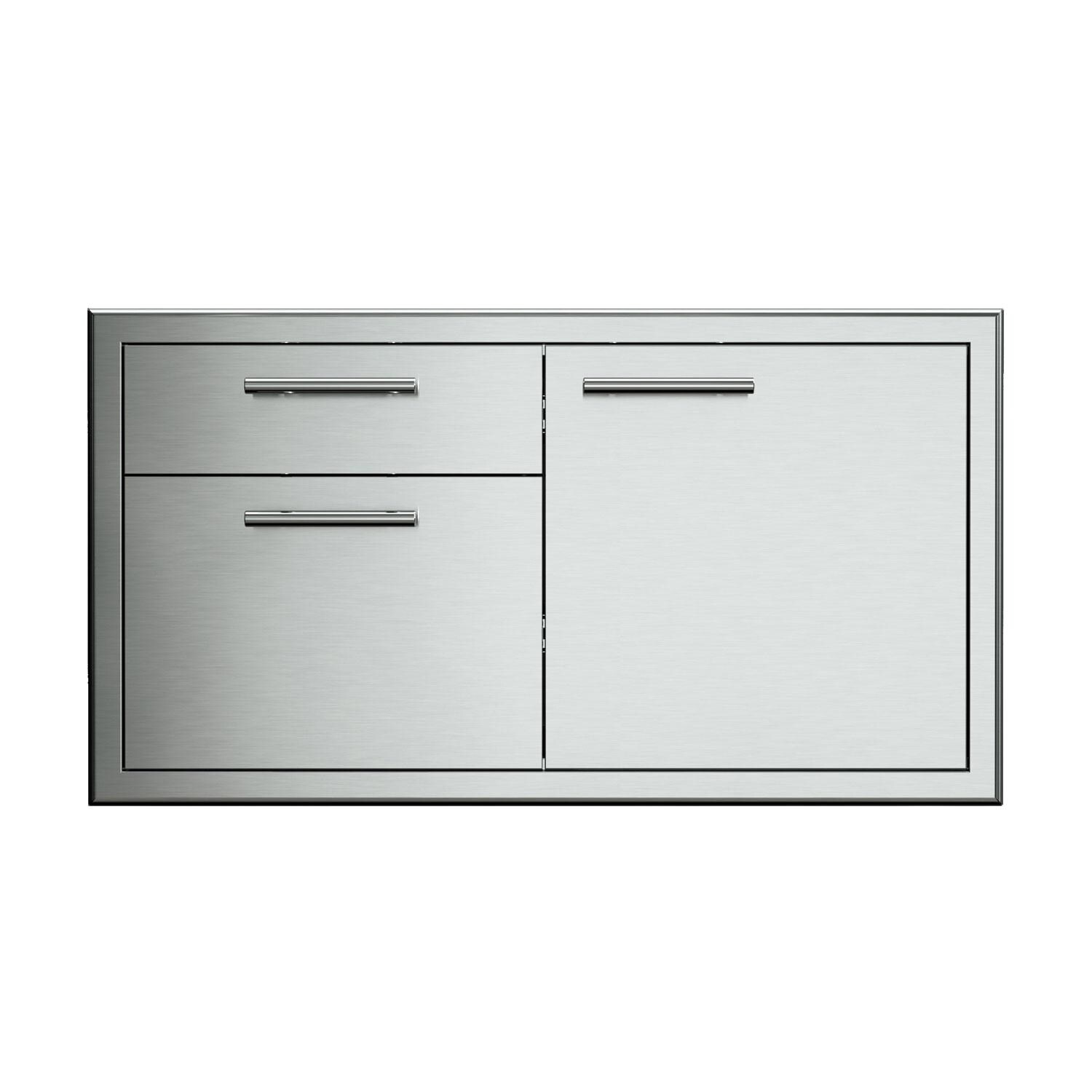 XO Appliance XOG42COMBO Pro-Grade 42-Inch Outdoor Stainless Steel Access Door & Drawer Combo - White Background thumbnail