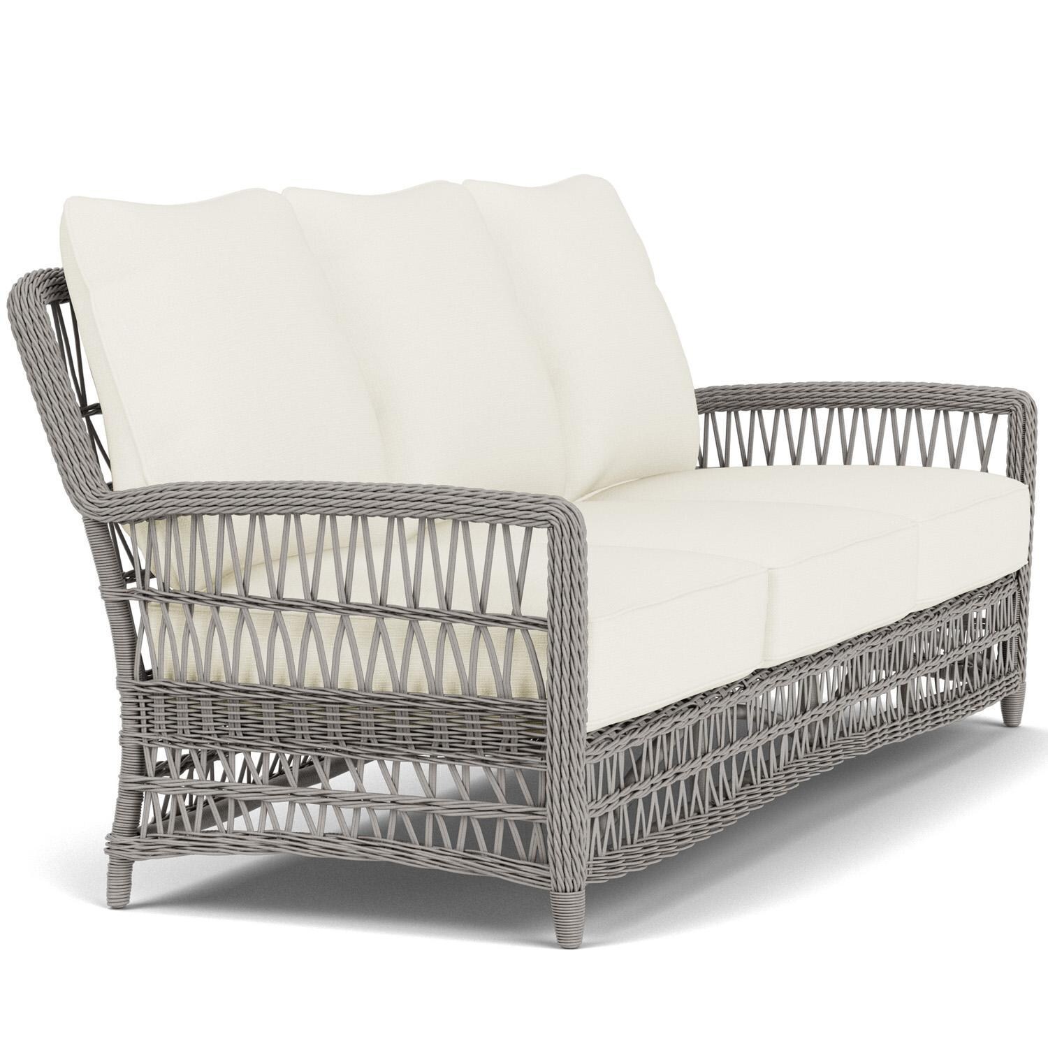 Lloyd Flanders Mackinac Sofa in Putty Finish with Sailcloth Salt Fabric - Right Side thumbnail