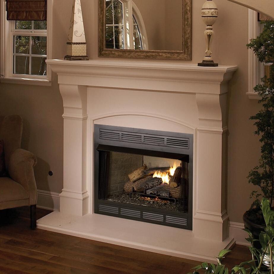 Superior Fireplaces Rugged Stack Gas Log Set With Vent-Free Triple Flame Burner - Lifestyle thumbnail