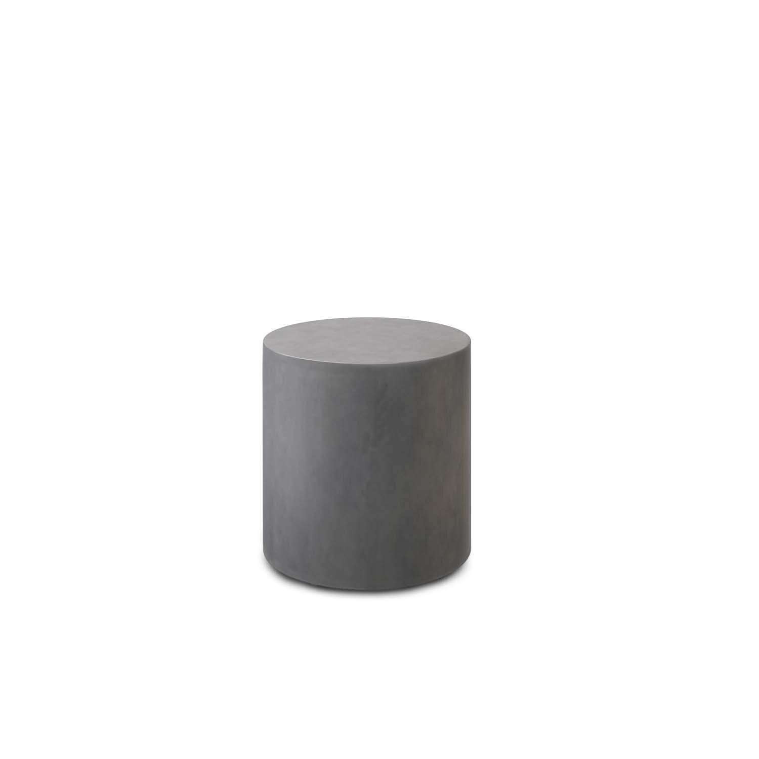 Bellino 42 Inch Concrete Aluminum End Table By Ebel - White Background thumbnail