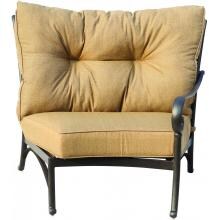 Darlee Santa Anita Cast Aluminum Patio Sectional Chair - Right Facing
