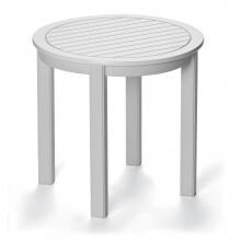 Telescope Casual 21 Inch Round MGP Deluxe End Table - Textured Snow