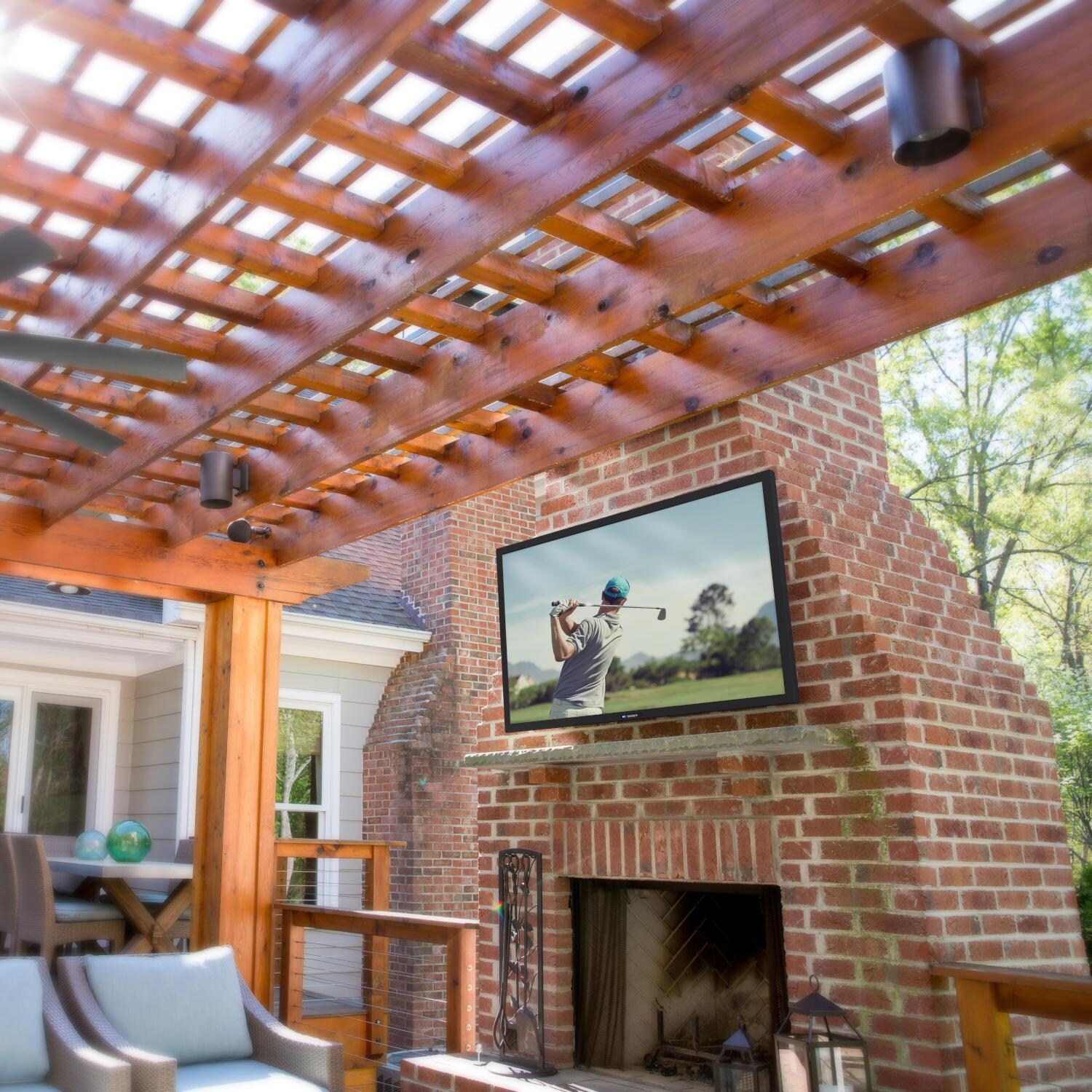 SunBriteTV SB-S2-65-4K-BL Signature 2 Series 65-Inch LED HDR 4K Outdoor TV - Lifestyle thumbnail